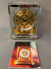 Zz Jaeger LeCoultre sehr frühe ATMOS  "II" Uhr - Bicolor - seltenes Zifferblatt