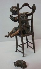 Cat Daughter Statue Art Deco