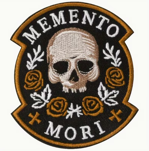 Memento mori totenkopf patch - memento,