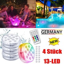 4-tlg LED Poolbeleuchtung RGB