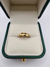 Ring 9 kt Gold Croissant Stil
