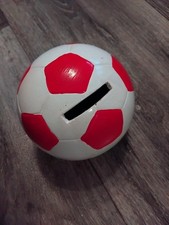 Fußball Spardose rot-weiß