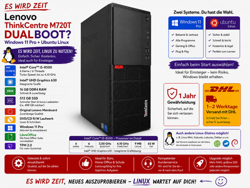 Lenovo m720t 1ghz i5 - pc,