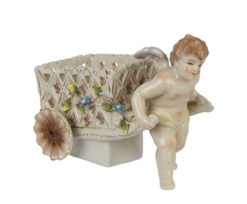 Porzellan engel cherub wagen - engel,