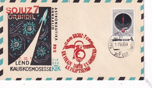 Sojus missionsbeleg nst rot - missionsbeleg,