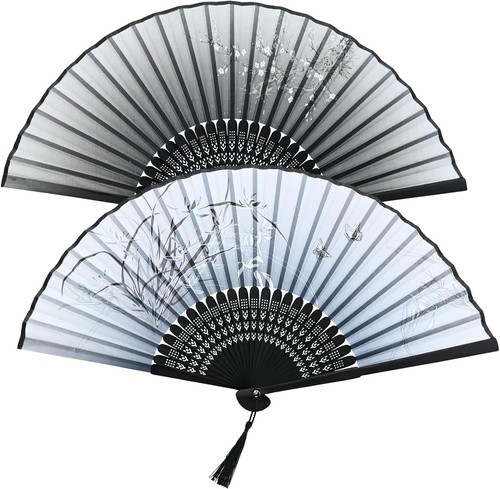 Handfächer falten 2pcs - handfächer,