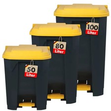 Mülleimer Robuster Step-On Abfalleimer Für Haushalt Büro & Gewerbe 5 Farben Olaf