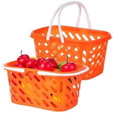  2 Pcs Kleiner Einkaufskorb Kaufladen Koerbchen Supermarktkorb Spielzeug