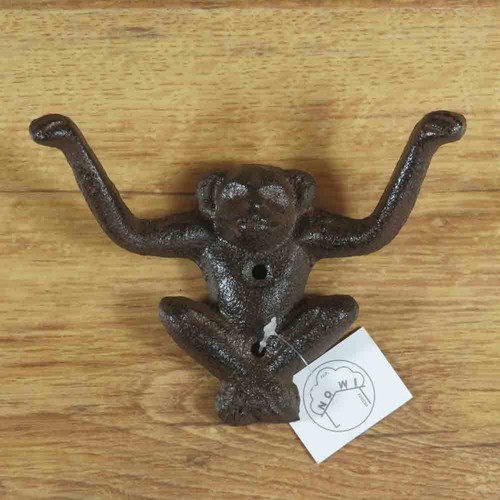 Garderobenhaken affe gusseisen - garderobenhaken,