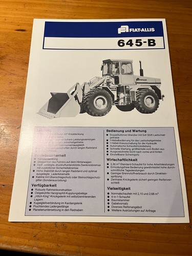 Prospekt fiat allis - prospekt, 645-b