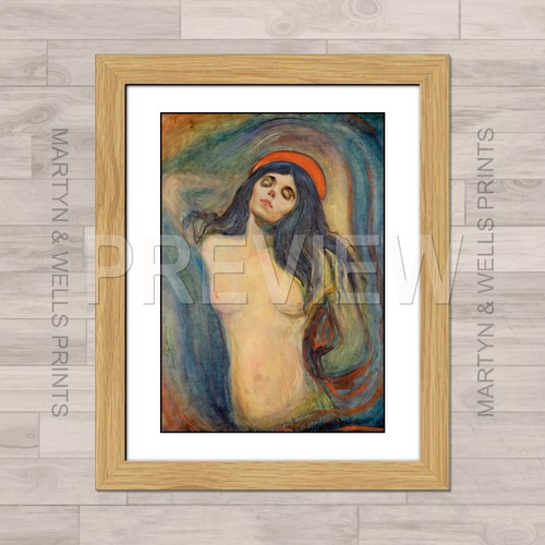 Edvard munch print madonna - munch, print: