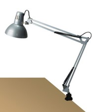 Rabalux 4216 Tischleuchte Arno, E27, silber, Standard, 70cm