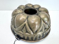 Alte antike Kupfer Backform Kuchenform Gugelhupfform Bäcker Shabby Landhaus 9161