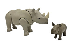 Playmobil Nashorn mit Jungtier