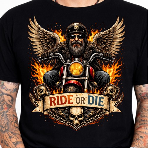 Ride die winged biker - ride,