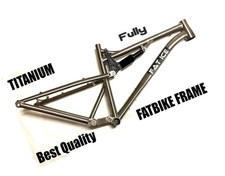 Fatbike Rahmen Fully Titanium  FAT ICE + Dämpfer+Steckachse+Gewinde L