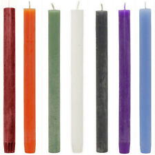24 x RUSTIK Stabkerzen 270x23mm Tafelkerzen 12h Rustic Kerzen Groß durchgefärbt