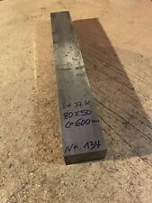 Vierkantstahl  80 X 50 X 600 Vierkant Flacheisen Flachstahl Eisen Klotz 4KT 134