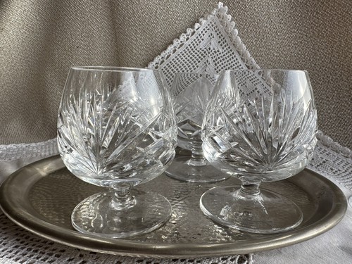 Cognacglas bleikristall - x,