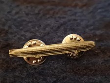 Zeppelin Pin Anstecker Emailliert Flugschiff 4x0,5cm 3,6gr. Flugwesen Vintage