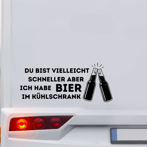 Wohnwagen aufkleber mit spruch - aufkleber,