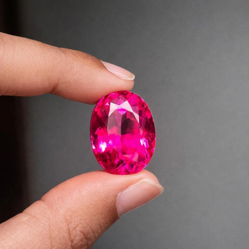 Pink ruby agl - 10, ct+