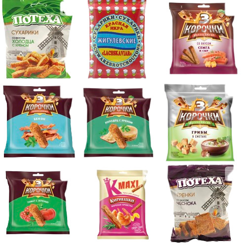 Zwieback snack aus geröstetem - aus,