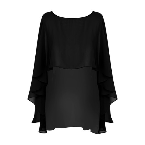 Damen chiffon poncho schal - chiffon,