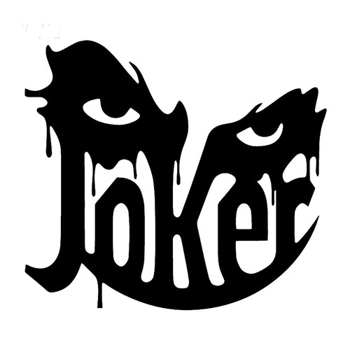 Joker auto sticker 17x15 - sticker, cm