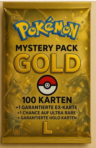 Pokémon mystery pack gold - pokémon, –