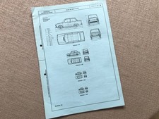 "Liste " Daf 44 DE Luxe mit techn Daten und Ersatzteilliste  selten 3 Blätter