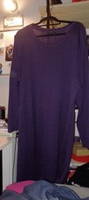 Long Pullover Strick-Damen, Lila Gr. 56/58  Neu Ungetragen