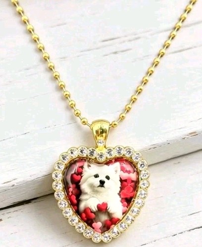Goldene halskette hund elegant - halskette,