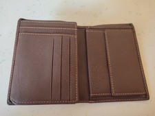 Geldbeutel Herren Geldbörse Portemonnaie »Echt Leder« H.I.S. Braun NEU