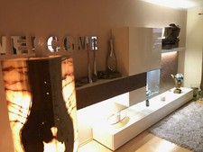 Sormani Secondo Italien DesignWohnwand mit Naturstein.