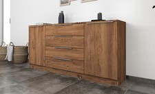 Sideboard 166cm weiß - 166cm,