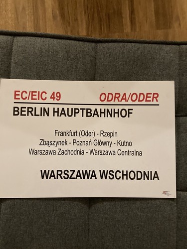 Original zuglaufschild der - original,