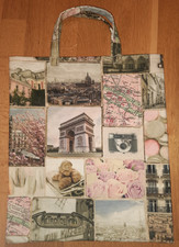 Stofftasche Einkaufstasche Stoffbeutel Handmade * Motive aus Paris