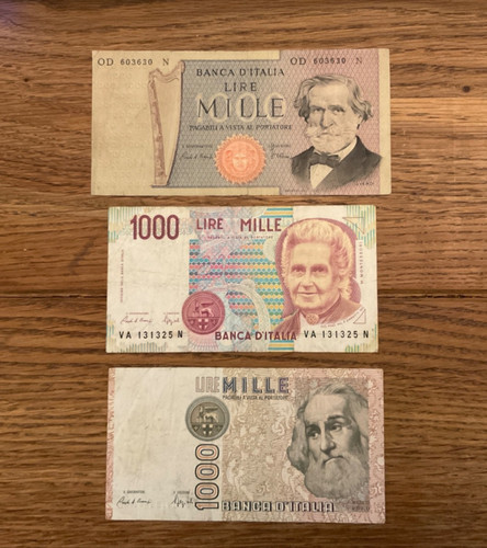 Set 1000 lire italien - set,