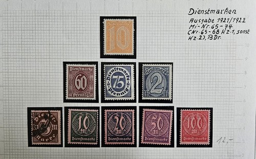 Deutsches reich dienstmarke - deutsches,