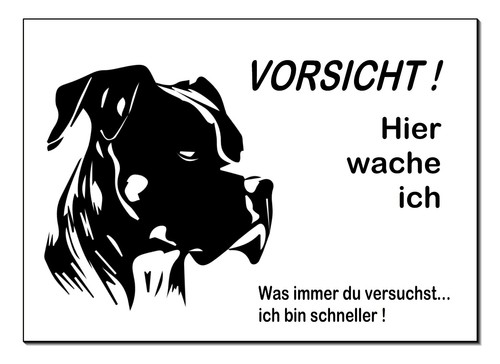 Boxer-Hund-Aluminium-Schild-30