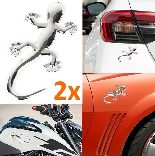 Chrom gecko metall - 3d,