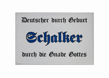 Aufnäher Gnade Schalker Fahne