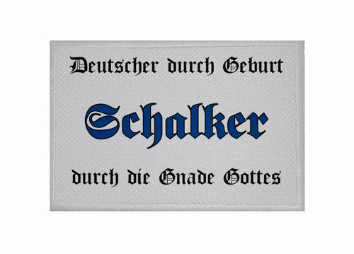 Aufnäher gnade schalker fahne - aufnäher,