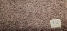 1113-Strickfleece Stoffrest Stoff altrosa hellgrau meliert flauschig 1,50 m