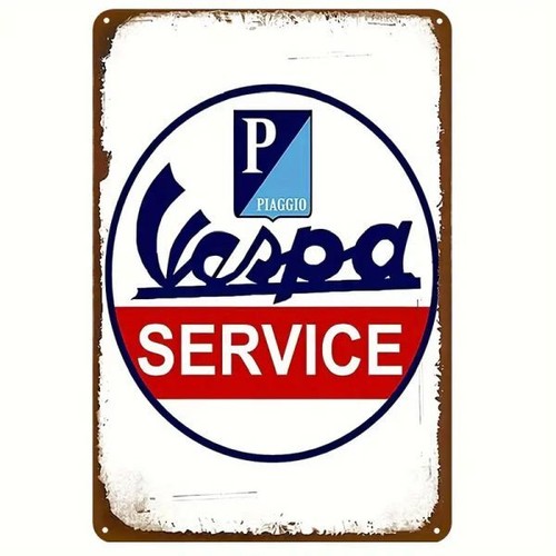 Blechschild vespa service - vespa,