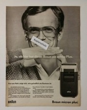 Werbeanzeige/advertisement A4: Braun micron plus Rasierer 1981 (110416253)