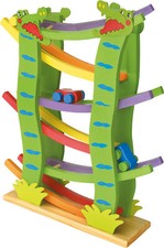 Rennbahn Krokodil - Holz - ca. 26 x 8 x 34 cm - Art-Nr. 1793 - Spiele