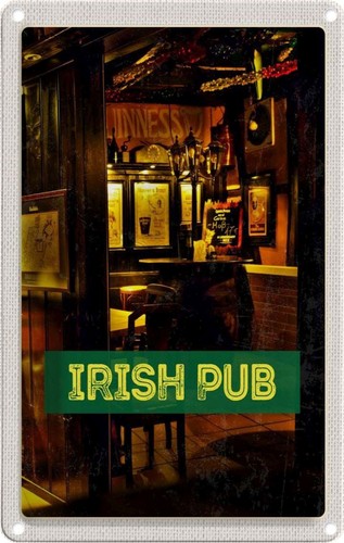 Blechschild 18x12 irland - blechschild, cm
