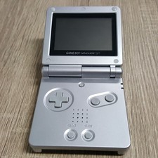 Nintendo Gameboy Advance SP Konsole Silber Platin (liest Spiele nicht richtig)